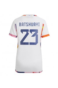 Fotbalové Dres Belgie Michy Batshuayi #23 Dámské Venkovní Oblečení MS 2022 Krátký Rukáv